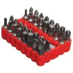 All housed in a handy plastic holder. Great for the toolbox, workbench, etc. Suitable for use with battery drills or the T 2179 Hex Bit Driver Handle.
