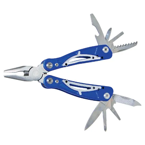 A premium multitool, perfect for hikers, campers. Or just keep it handy in the glovebox for when you need it.The hero helps you fix life's little problems, then folds up to the size of a pack of gum so you can take it anywhere.