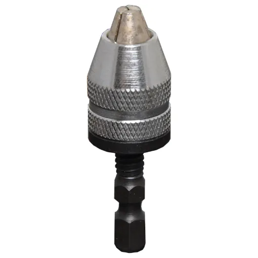 Keyless chuck to use PCB drill bits up to 3mm with your standard power drill.