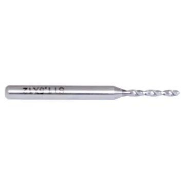 1.5mm Carbide PCB drill bit.  
Ideal for drilling PCB's and project enclosures.
Comes with the standard 1/8" shank to suit many drill presses and automatic drilling machines.

The carbide drill material is much harder and will stay sharper for longer