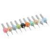 A 10 piece set of PCB drill bits in a handy plastic carry case. Includes 10 sizes: 0.3, 0.4, 0.5, 0.6, 0.7, 0.8, 0.9, 1.0, 1.1, 1.2mm.