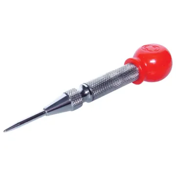 Makes for easy repetitive punching into wood, metal or plastics. Tip is made from high quality carbon steel. Tension is adjustable depending on what material you are using or how deep you want to mark the surface.