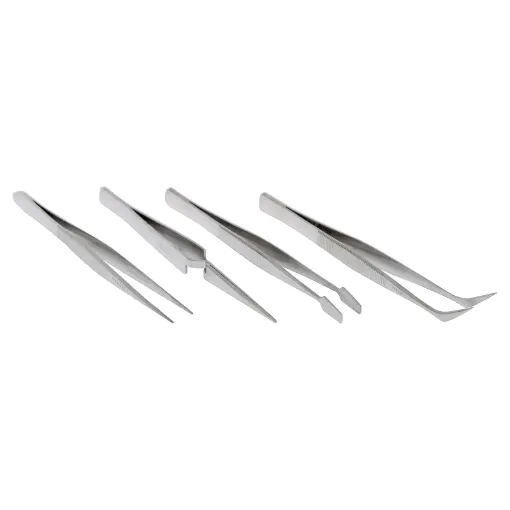 Kit includes reversible action (normally closed), curved needle point, curved flat point and straight needle point tweeters.