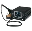 A high power 100W benchtop electric soldering station for professionals and regular solderers! Touchscreen temperature control with presets.  Supplied with fine 0.8mm round tip for soldering small pad sizes.