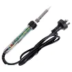 This quality handheld electric soldering iron is fitted with a dial adjustment in the handle to select temperatures between 200°C and 450°C. Fitted with ceramic heater for excellent ±2°C temperature stability. Includes 1mm fine round tip.