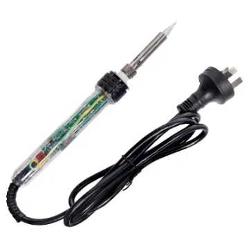 This quality handheld electric soldering iron is fitted with a dial adjustment in the handle to select temperatures between 200°C and 450°C. Fitted with ceramic heater for excellent ±2°C temperature stability. Includes 1mm fine round tip.