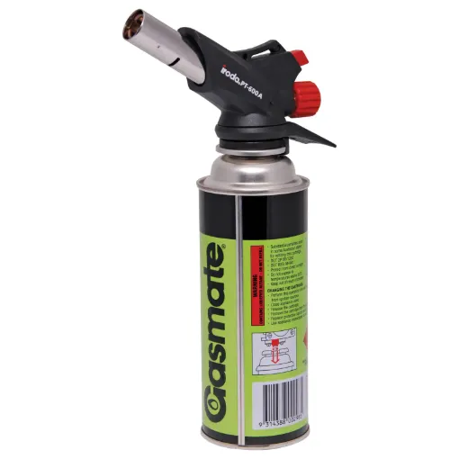 The Maxi 'Pro-Torch' is the highest output blow torch available in the Altronics range. It utilises high capacity 220g butane canisters to provide a powerful wind resistant flame.