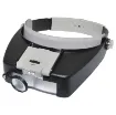 Offers four levels of magnification (1.5x, 3x, 8.5x,10x) in the one head mounted magnifier.