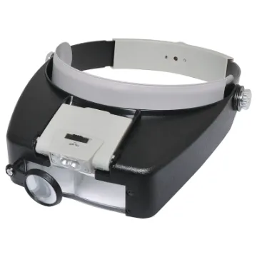 Offers four levels of magnification (1.5x, 3x, 8.5x,10x) in the one head mounted magnifier.