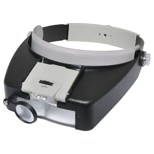 Offers four levels of magnification (1.5x, 3x, 8.5x,10x) in the one head mounted magnifier.