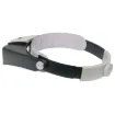 Offers four levels of magnification (1.5x, 3x, 8.5x,10x) in the one head mounted magnifier.