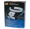 Offers four levels of magnification (1.5x, 3x, 8.5x,10x) in the one head mounted magnifier.