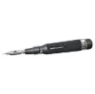 The advanced IRODA Soldering Iron offers go-anywhere soldering convenience, with an equivalent heat capacity of up to 80 Watts.It features an adjustable heat control (210-450C), cap mounted flint igniter, long life catalyst tip and a 20ml gas reservoir