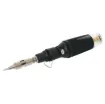The advanced IRODA Soldering Iron offers go-anywhere soldering convenience, with an equivalent heat capacity of up to 70 Watts.It features an adjustable heat control, cap mounted flint igniter, long life catalyst tip and a 7ml gas reservoir for up to 30