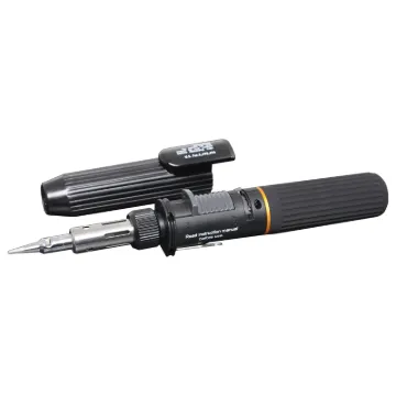 Similar to the T 2600 but has a smaller gas reservoir. It has an all plastic construction. Ideal handyman's soldering iron for those occasional jobs. 20ml gas reservoir for up to 2 hours use. Adjustable temperature from 250-500C.

For filter cleaning p