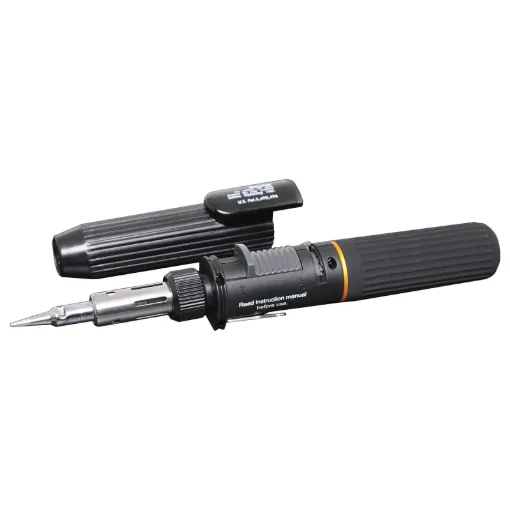 Similar to the T 2600 but has a smaller gas reservoir. It has an all plastic construction. Ideal handyman's soldering iron for those occasional jobs. 20ml gas reservoir for up to 2 hours use. Adjustable temperature from 250-500C.

For filter cleaning p