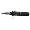 Similar to the T 2600 but has a smaller gas reservoir. It has an all plastic construction. Ideal handyman's soldering iron for those occasional jobs. 20ml gas reservoir for up to 2 hours use. Adjustable temperature from 250-500C.

For filter cleaning p