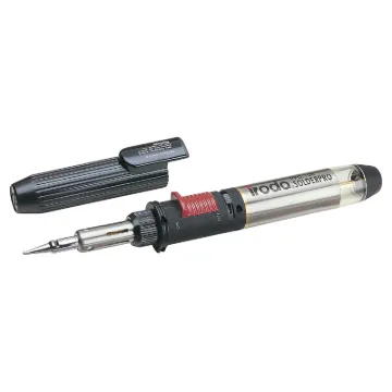 The T 2600 eliminates the need for extension leads every time you want to solder something away from your work bench. It has a  125W heating capacity, a &quotone-touch&quot piezo ignition for super-easy starting and a thumb-wheel heat control.  The massive 38ml g