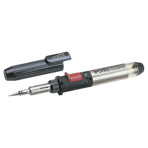 The T 2600 eliminates the need for extension leads every time you want to solder something away from your work bench. It has a  125W heating capacity, a &quotone-touch&quot piezo ignition for super-easy starting and a thumb-wheel heat control.  The massive 38ml g