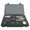 The T 2601 kit comprises the IRODA T 2600 Gas Soldering Iron supplied in a handy carry case with a range of tips and accessories including cleaning sponge, solder dispenser, blow torch, hot air blower and hot knife cutter.
&quotThis has all the convenience f