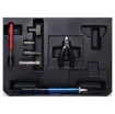 The T 2651 kit comprises the T 2650 IRODA Gas Soldering Gun supplied in a sturdy carry case with a range of tips, spare butane cartridges, solder sucker, tip sponge and a range of handy tools.