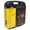 The T 2651 kit comprises the T 2650 IRODA Gas Soldering Gun supplied in a sturdy carry case with a range of tips, spare butane cartridges, solder sucker, tip sponge and a range of handy tools.