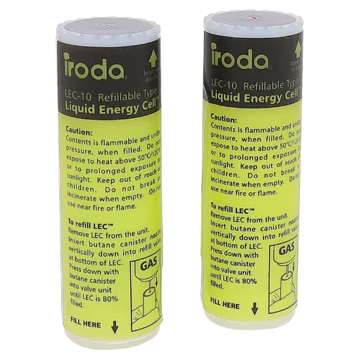 The refillable cartridge provides long use time between refills.