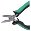 Precision 140mm combination pliers with cutter in-built. Comfortable rubberised grips and serrated plier jaws. Small size is ideal for electronics use, removing components from board etc.