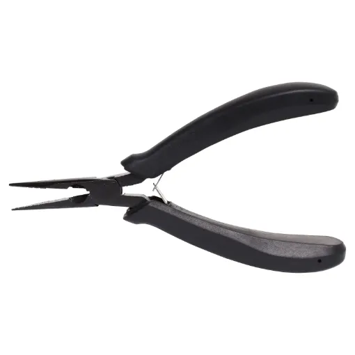 General electronic use. Serrated jaws.  
Length 140mm.