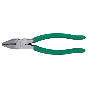 Heavy duty combination linesmans pliers with a bullnose edge. In-built wire cutter and serrated jaws. 210mm length. High quality drop forged construction.