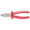 200mm combination bull nose plier, cutter with serrated jaws. Made from drop forged steel, with rubberised insulated handles. 1000V rated.