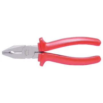 200mm combination bull nose plier, cutter with serrated jaws. Made from drop forged steel, with rubberised insulated handles. 1000V rated.
