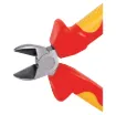 150mm heavy duty side cutters. Made from drop forged steel , with rubber insulated grips. VDE 1000V rated.