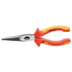 These 200mm long nose electrical combination pliers have both serrated plier nose and wire cutting. VDE 1000V rated. Made from high quality drop forged steel with rubberised insulated handles. Ideal for electricians, service persons etc.