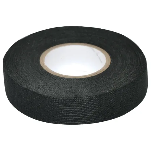 This Wiring Harness Cloth Tape is a great alternative to PVC tape. 19mm width. 25m length.
