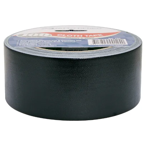 Tough and sticky, it can be used to tape down leads at a band gig or make makeshift repairs to all sorts of equipment. Tears easily in one direction. 50mm wide 25m.