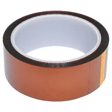 Offers high heat resistance and excellent dielectric strength. The tape removes cleanly without leaving a residue. Ideal for use in electrical insulation or masking circuit boards during wave soldering. 33m rolls.