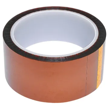 Offers high heat resistance and excellent dielectric strength. The tape removes cleanly without leaving a residue. Ideal for use in electrical insulation or masking circuit boards during wave soldering. 33m rolls.