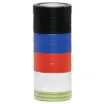 Assorted pack of 10 rolls. Heat resistant 20m x 18mm PVC tape. Lead free.