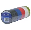 Assorted pack of 10 rolls. Heat resistant 20m x 18mm PVC tape. Lead free.