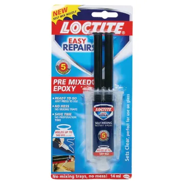 Bonds in 4 to 7 minutes. Dries clear to maximum strength in 1 hour. Supplied in a handy dual syringe to ensure accurate dispensation of glue.