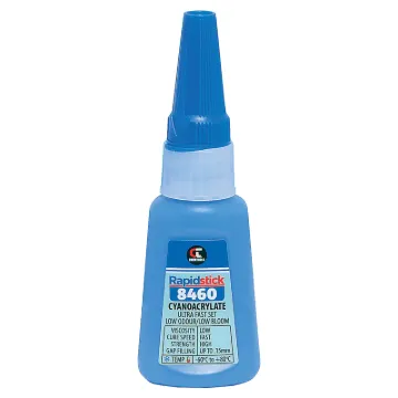 Chemtools 8460 Cyanoacrylate Adhesive has excellent resistance to peel and shock loads.  It is specially formulated for adhering various rubbers, metals, magnets, and plastics for use in difficult environments. It''s ideal for bonding speaker assemblies, electronic and electrical components, computer assemblies, disk drives, and automotive parts. W