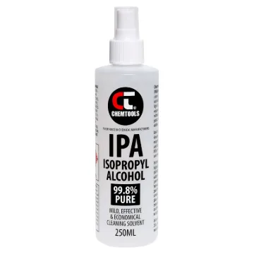 Isopropyl alcohol can be used as a universal cleaner for electronics equipment. Ideal for removing dust, buildup and marks on casings etc. As well as being a handy way to clean PCB surfaces when servicing.