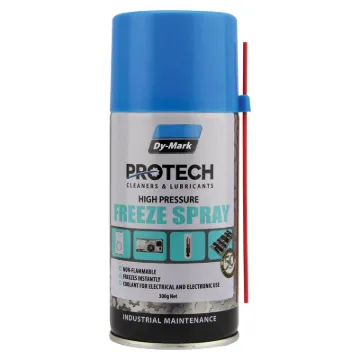 An ozone-safe, non-corrosive, non-flammable freezing spray. Useful for rapid detection of temperature dependent circuit faults, testing thermal sensors, or locating dry joints on PCBs. Non-flammable type. 300g.