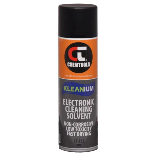 Ideal for cleaning delicate electronic-electrical assemblies, video and tape heads etc. Will not affect paints, plastics, or component markings.

- Non corrosive
- low toxicity
- Leaves no residue
- Fast drying