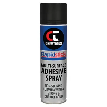 Rapidstick™ Multi-Surface Adhesive Spray is an advanced and versatile rubber tack for adhering a variety of materials in applications ranging from light to heavy duty.