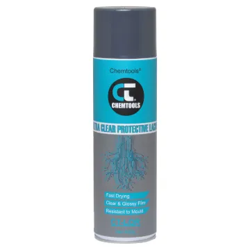 This circuit board lacquer is a general purpose resin coating for printed circuit boards.