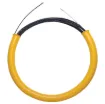An innovative lightweight device designed to make running cables in conduits, above false ceilings, inside walls and under floors an absolute breeze! The 6mm flexible polyester coated coil does not kink, even in tight corners and is quickly retractable wh