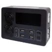 A complete pre-wired DC connection solution for your auxiliary battery.  Ideal for caravans, 4WDs and motorhomes.  Backlit display readout with input volts DC, temperature, watts (input) and connection statuses. 