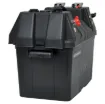 This 12V battery box features all the common connections that would typically be required for outdoor recreation power needs.